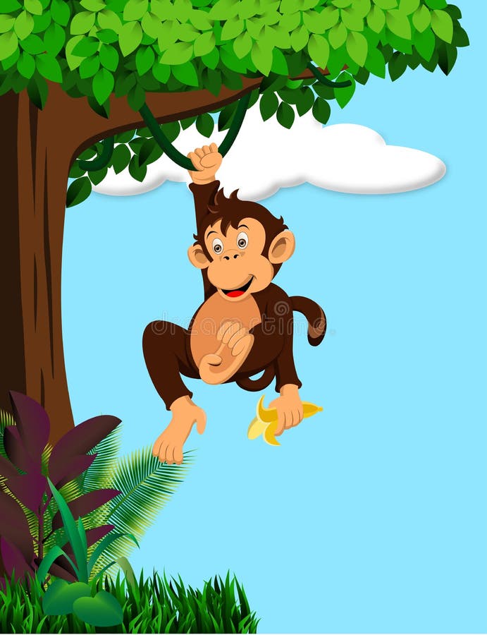 monkey-cartoon-was-hanging-tree-34617385.jpg